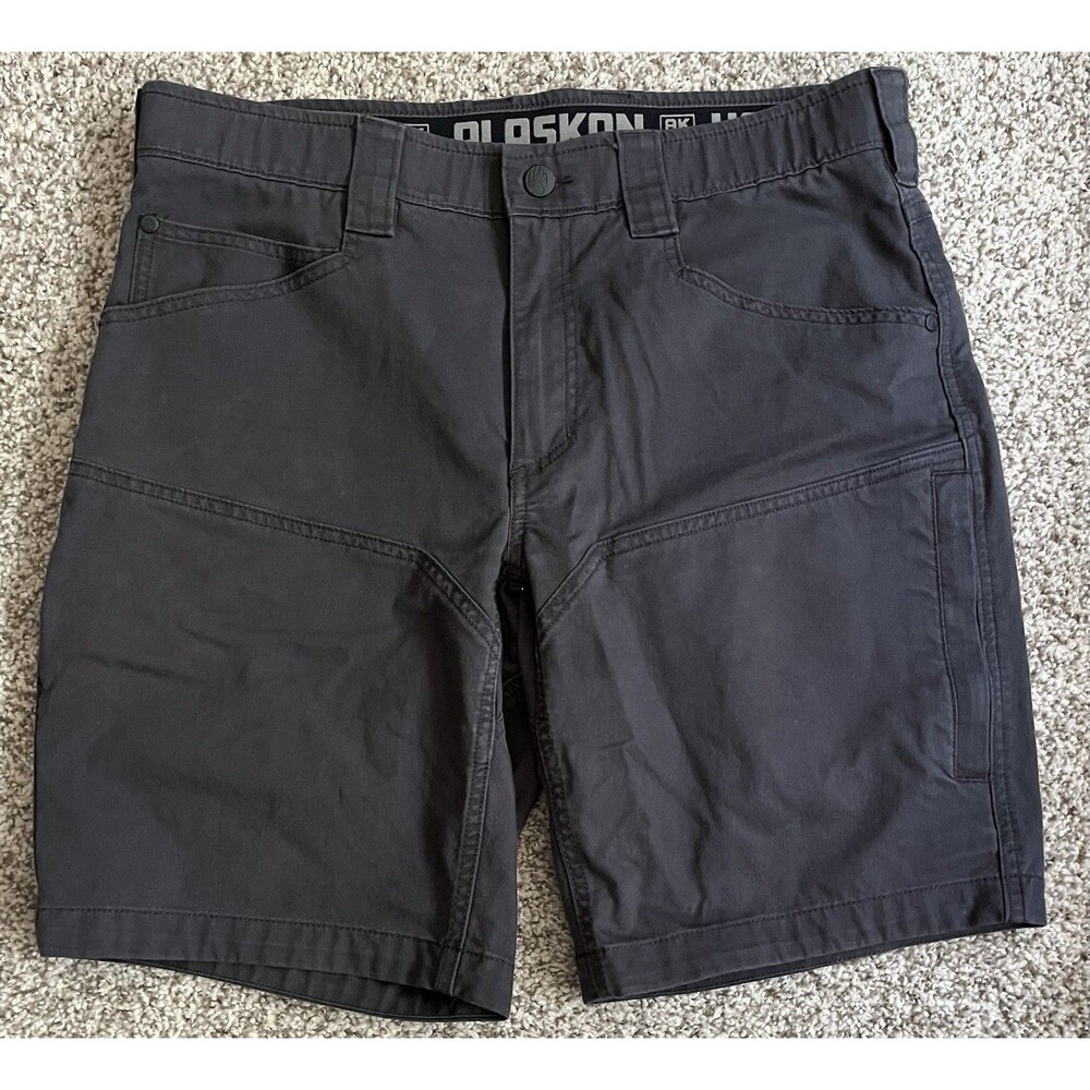 Men's Alaskan Hardgear Dark Gray Flat Front Shorts, Size 34